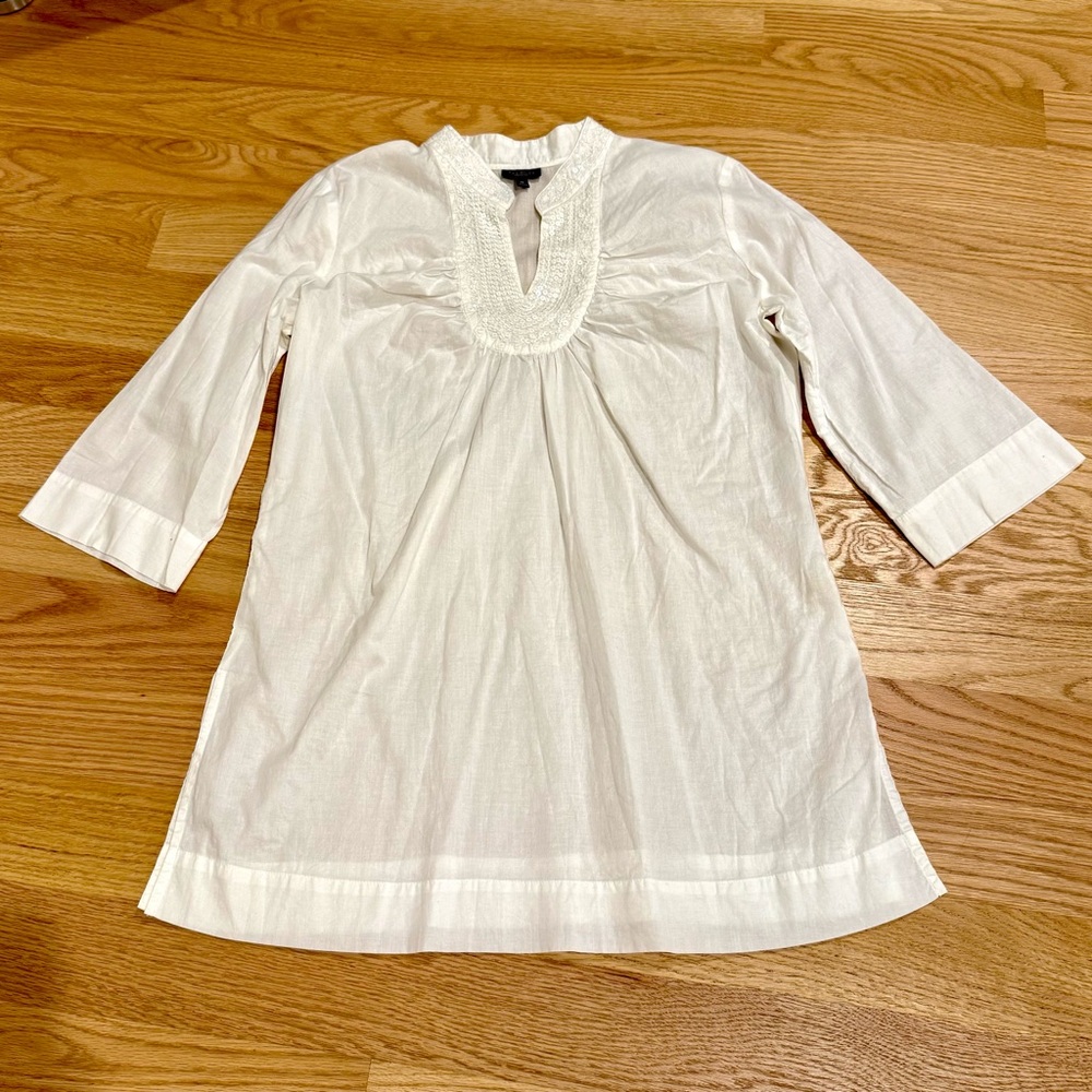 Talbot’s White Women's Top Tunic Cover up